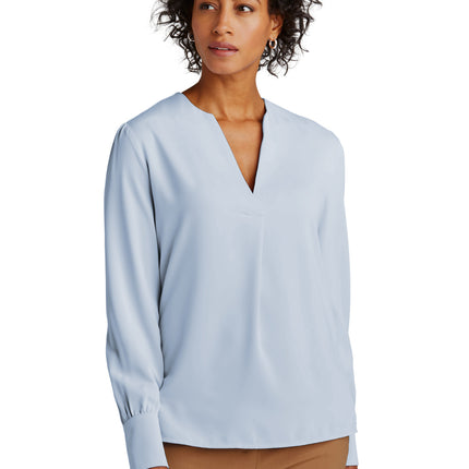Brooks Brothers ® Women's Open-Neck Satin Blouse BB18009