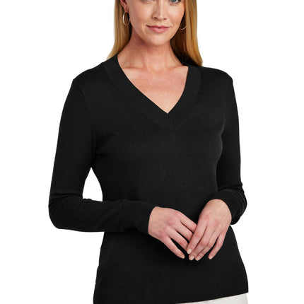 Brooks Brothers ® Women's Cotton Stretch V-Neck Sweater BB18401