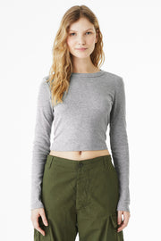 BELLA+CANVAS® Women's Micro Rib Long Sleeve Baby Tee BC1501