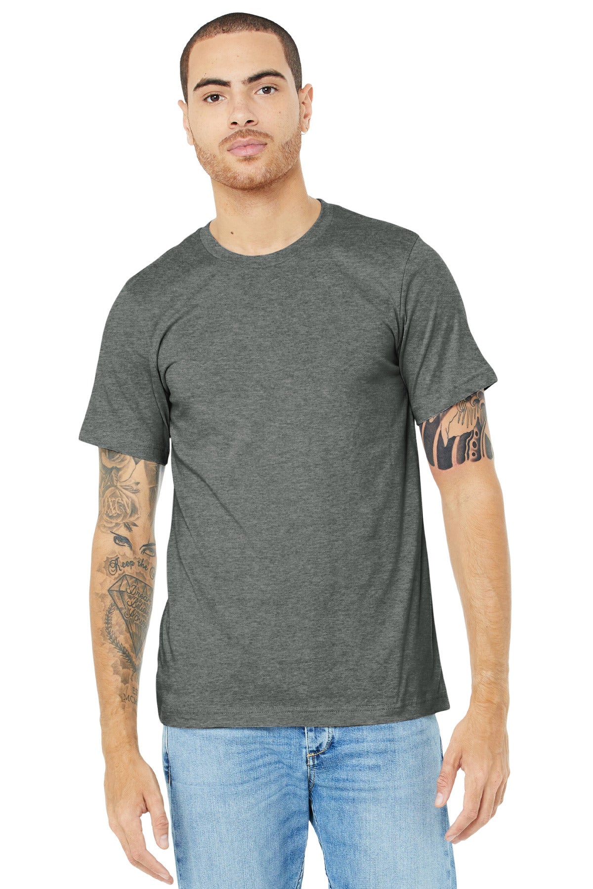 BELLA+CANVAS ® Unisex Heather CVC Short Sleeve Tee BC3001CVC