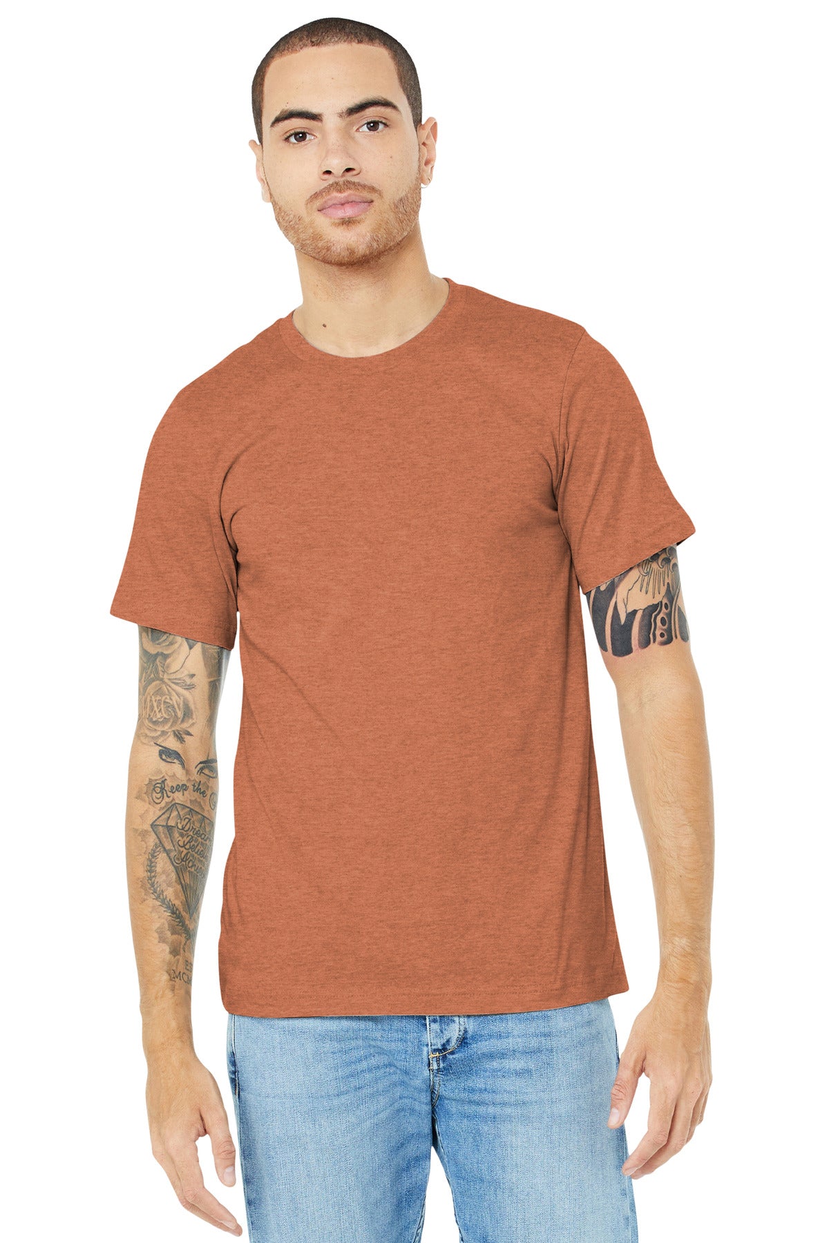 BELLA+CANVAS ® Unisex Heather CVC Short Sleeve Tee BC3001CVC