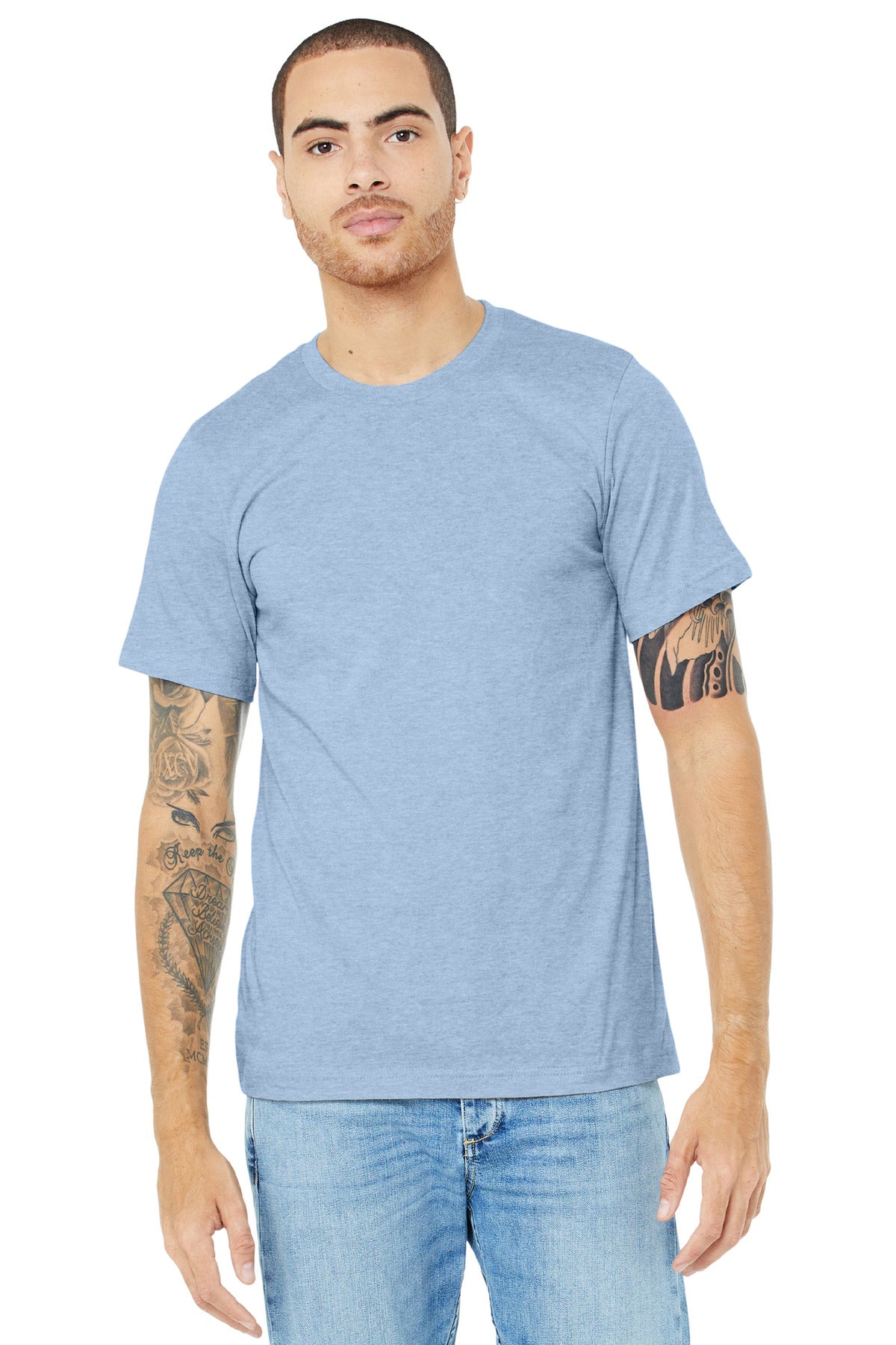 BELLA+CANVAS ® Unisex Heather CVC Short Sleeve Tee BC3001CVC