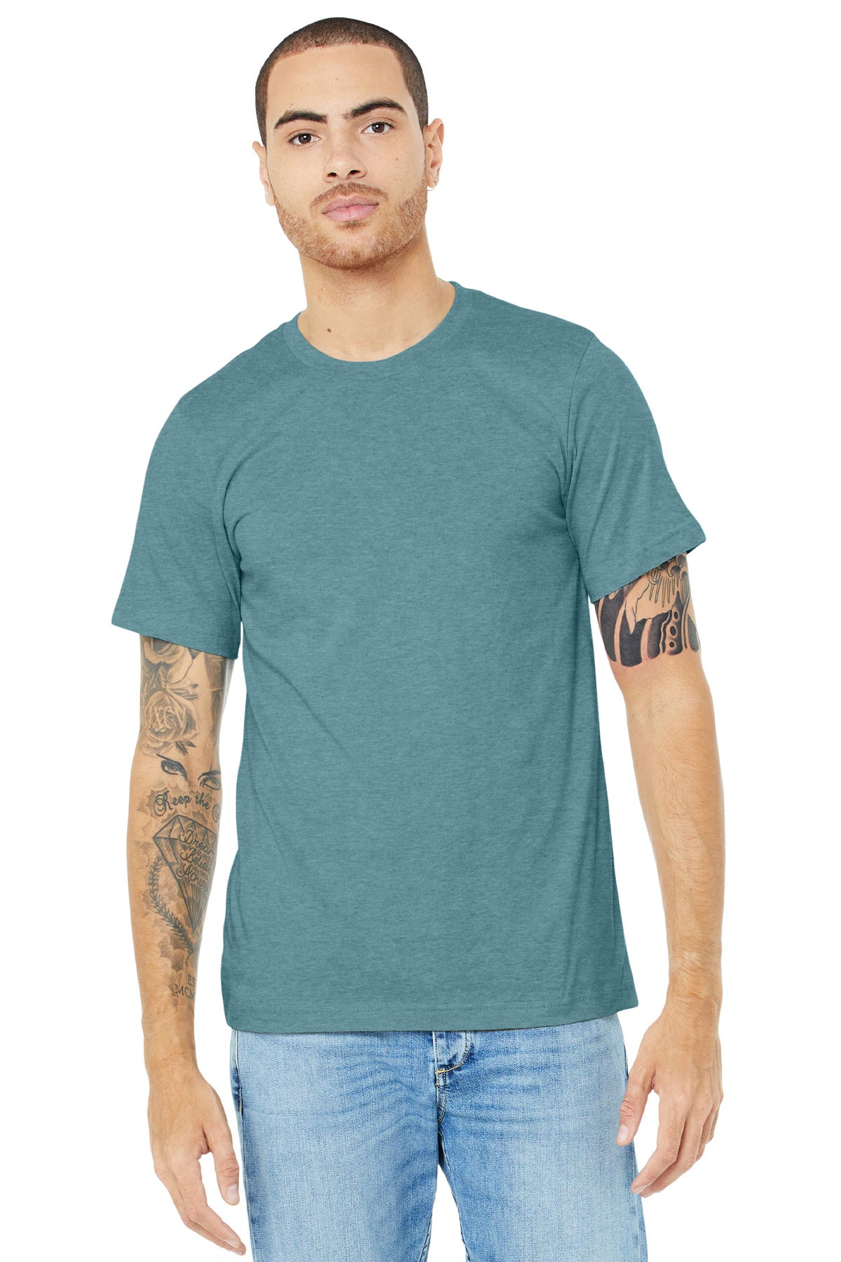BELLA+CANVAS ® Unisex Heather CVC Short Sleeve Tee BC3001CVC