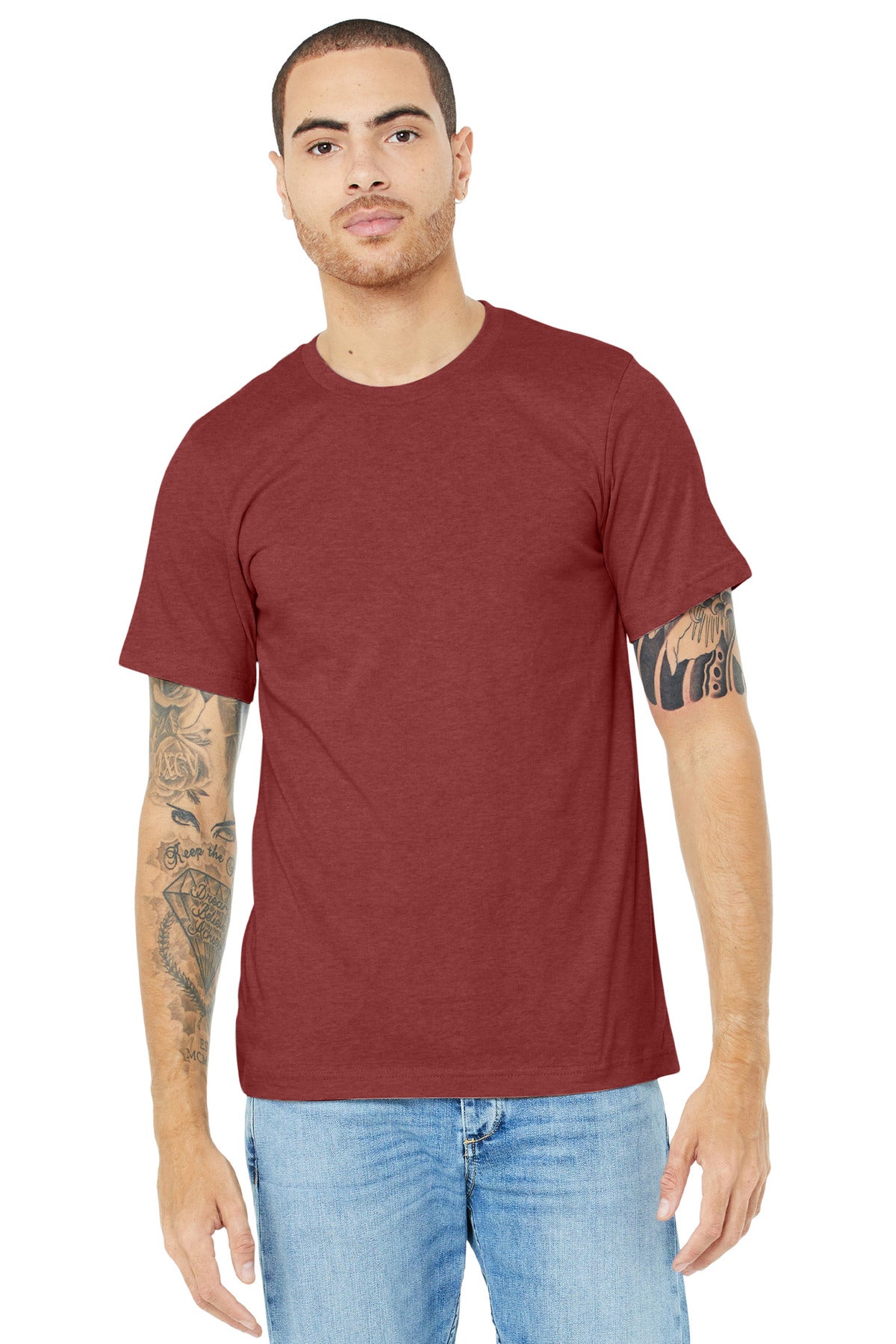 BELLA+CANVAS ® Unisex Heather CVC Short Sleeve Tee BC3001CVC