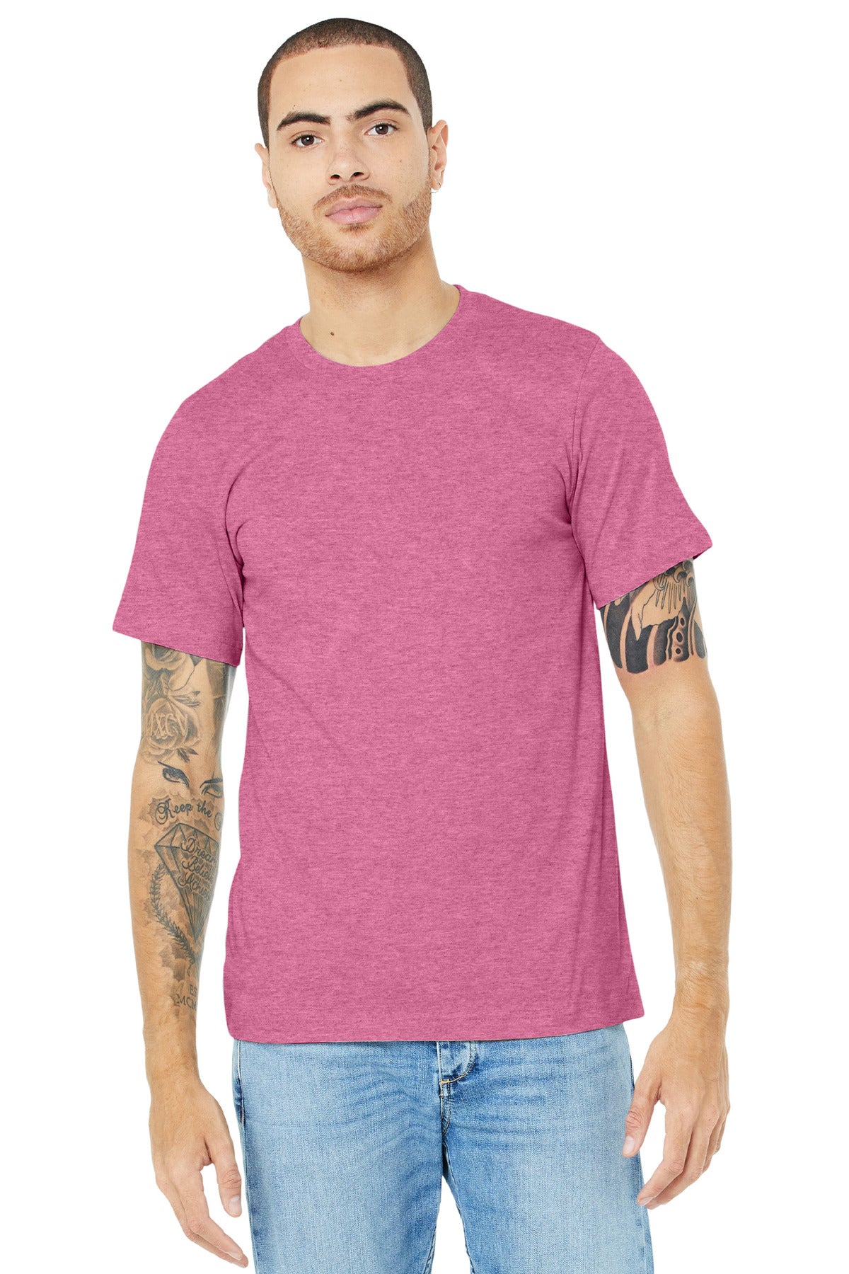 BELLA+CANVAS ® Unisex Heather CVC Short Sleeve Tee BC3001CVC