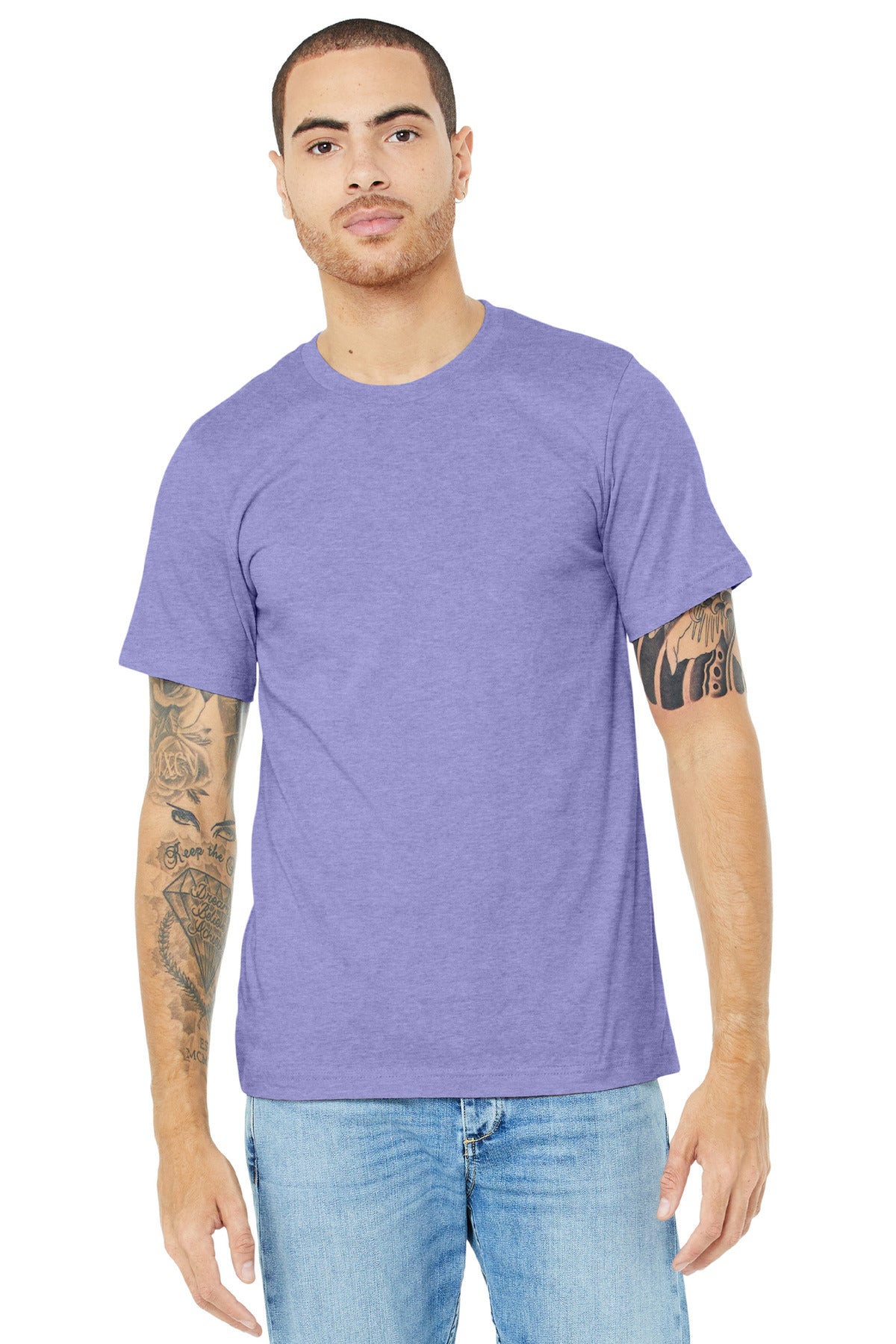 BELLA+CANVAS ® Unisex Heather CVC Short Sleeve Tee BC3001CVC