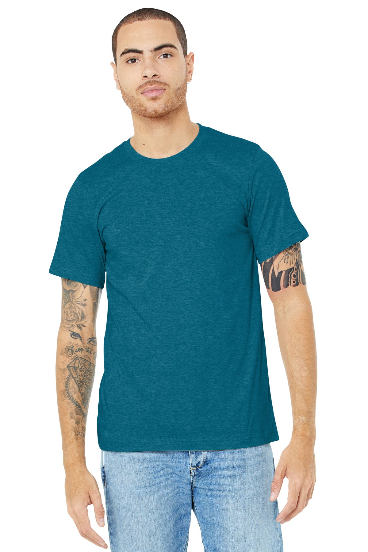 BELLA+CANVAS ® Unisex Heather CVC Short Sleeve Tee BC3001CVC