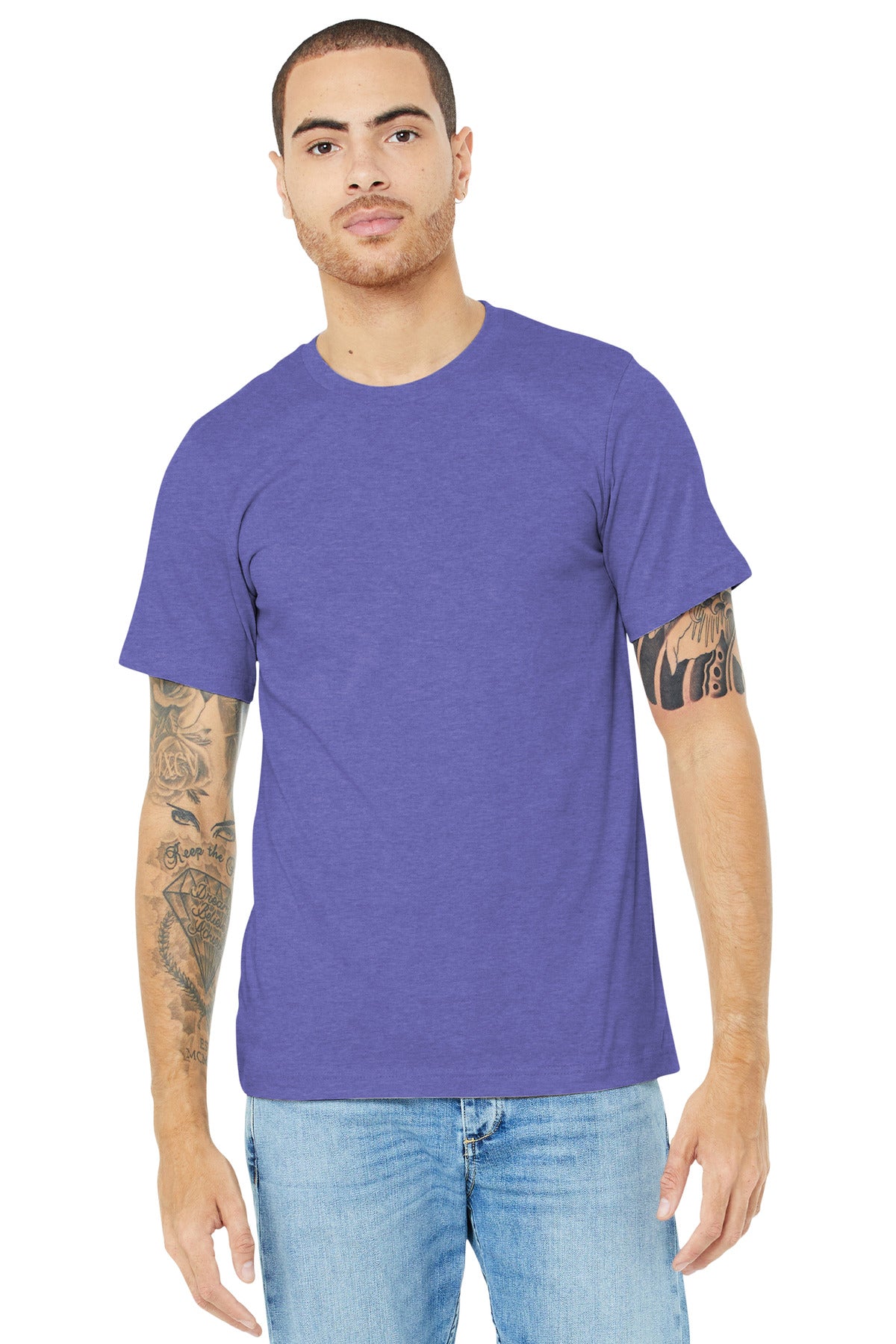 BELLA+CANVAS ® Unisex Heather CVC Short Sleeve Tee BC3001CVC