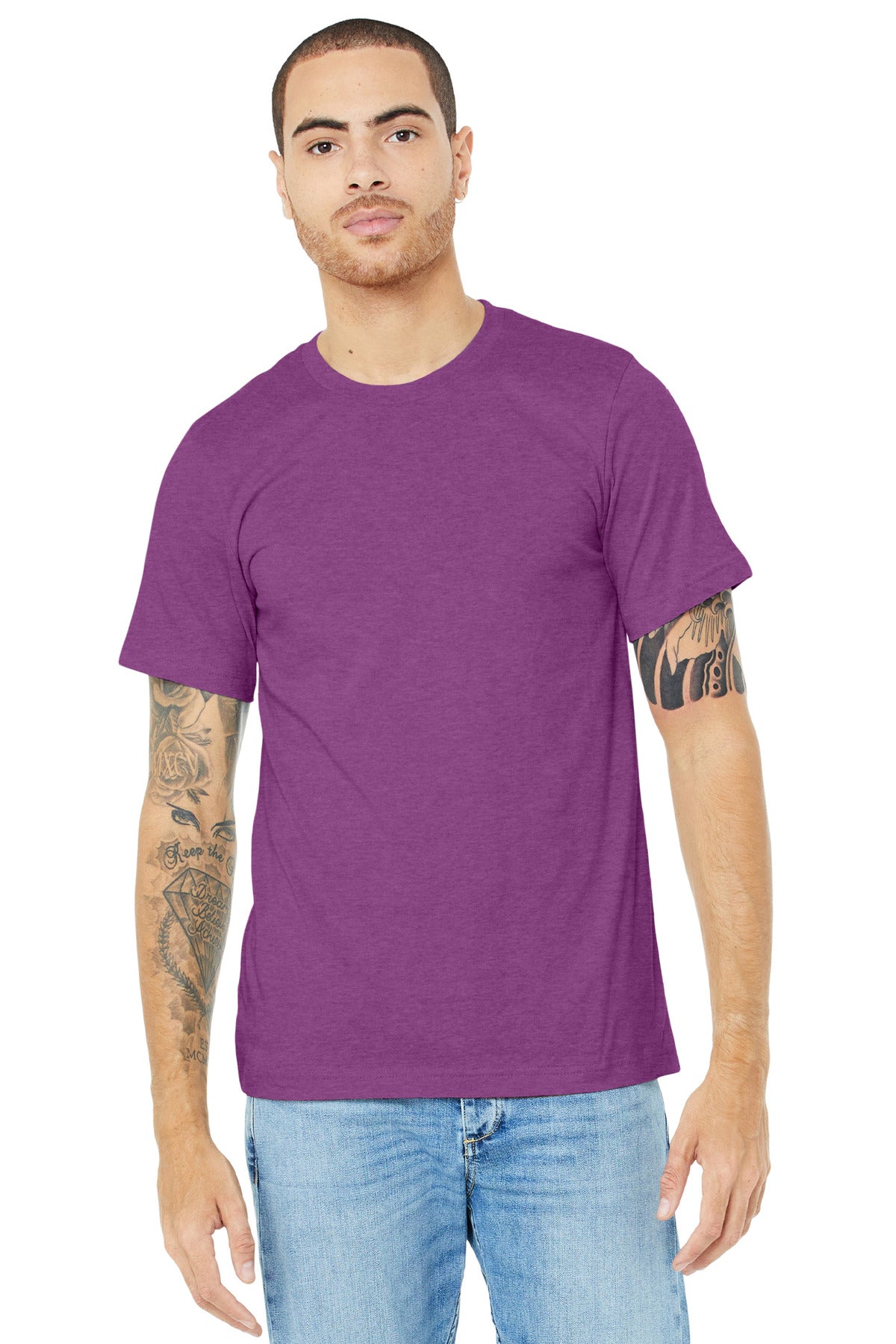 BELLA+CANVAS ® Unisex Heather CVC Short Sleeve Tee BC3001CVC