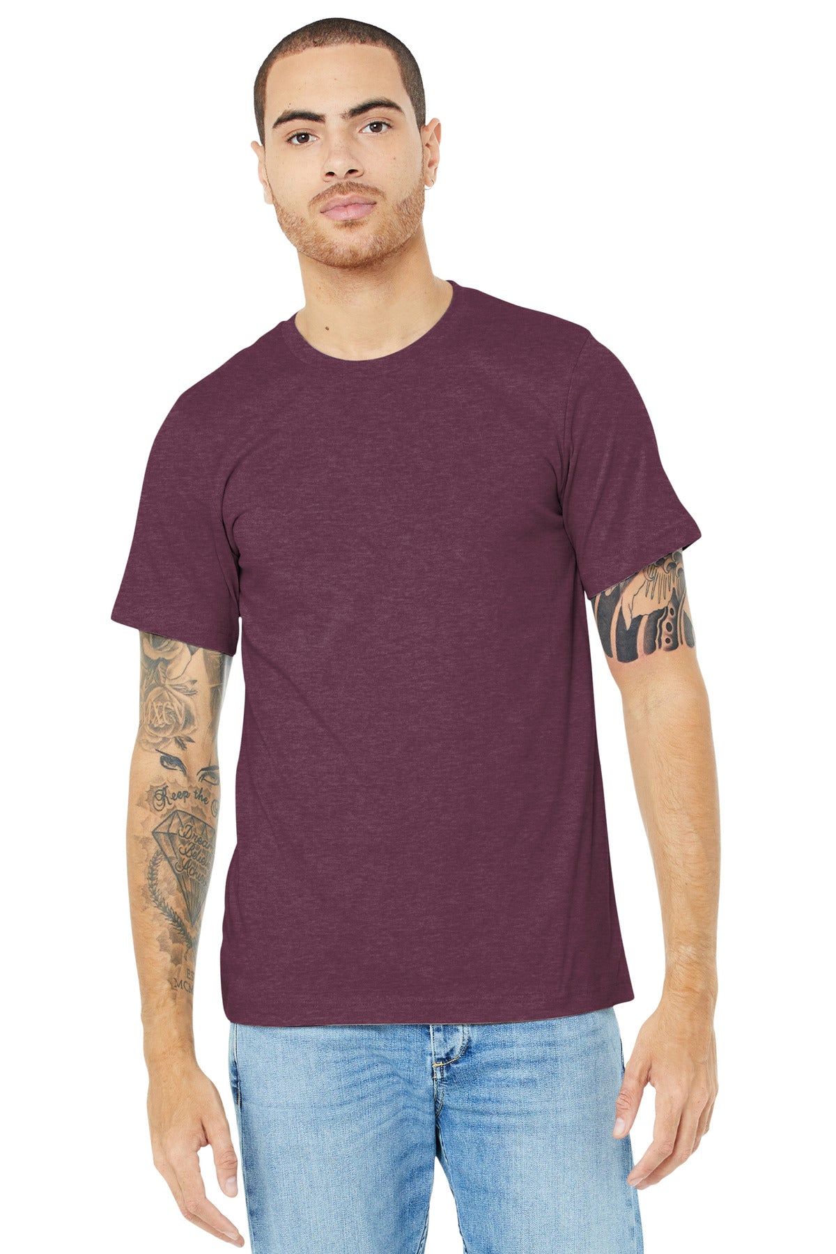 BELLA+CANVAS ® Unisex Heather CVC Short Sleeve Tee BC3001CVC