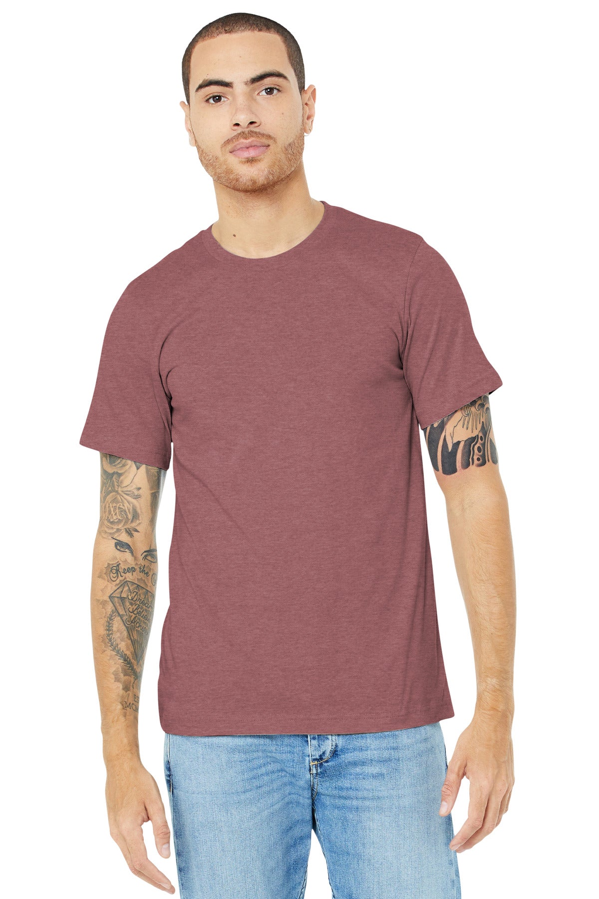BELLA+CANVAS ® Unisex Heather CVC Short Sleeve Tee BC3001CVC