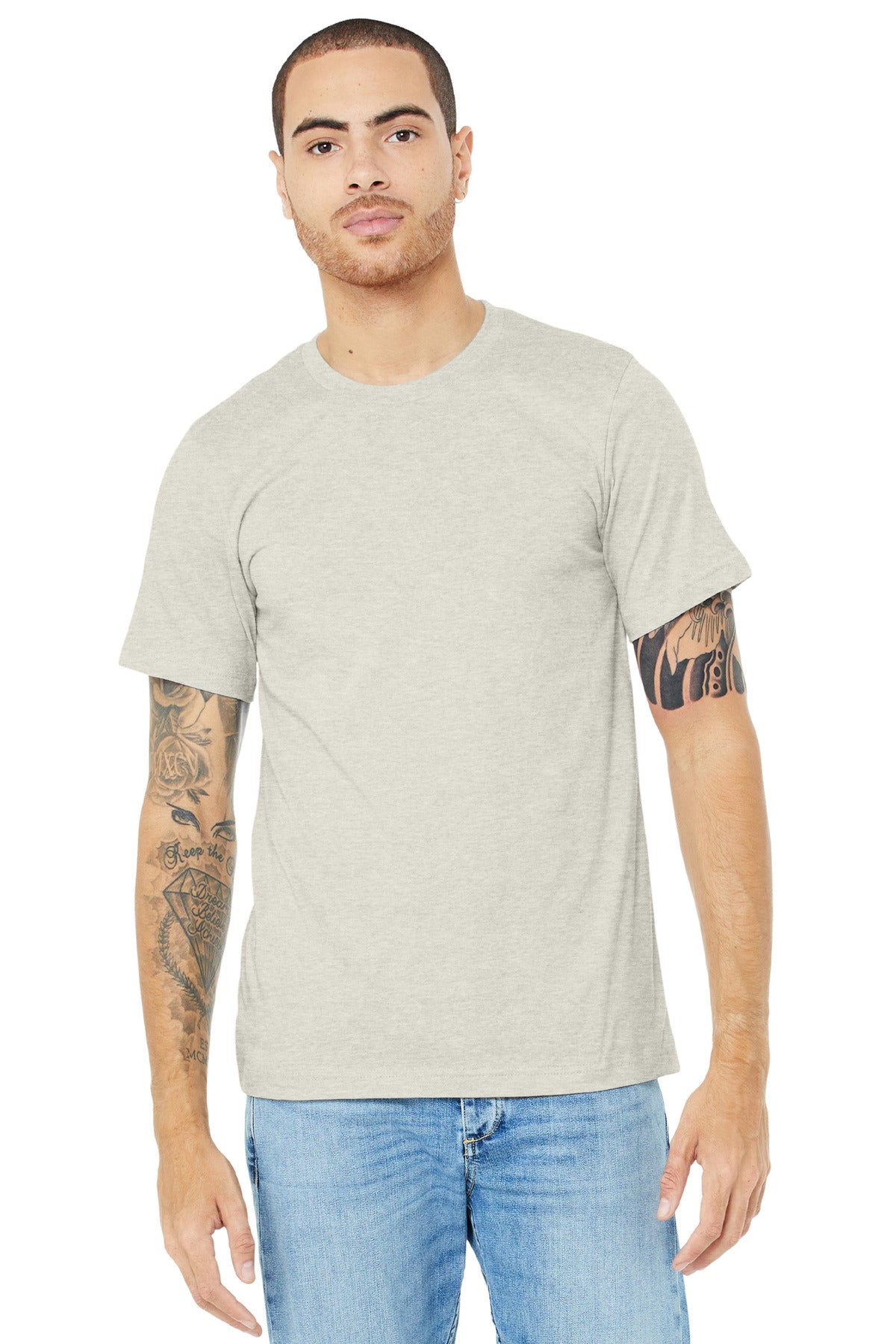 BELLA+CANVAS ® Unisex Heather CVC Short Sleeve Tee BC3001CVC