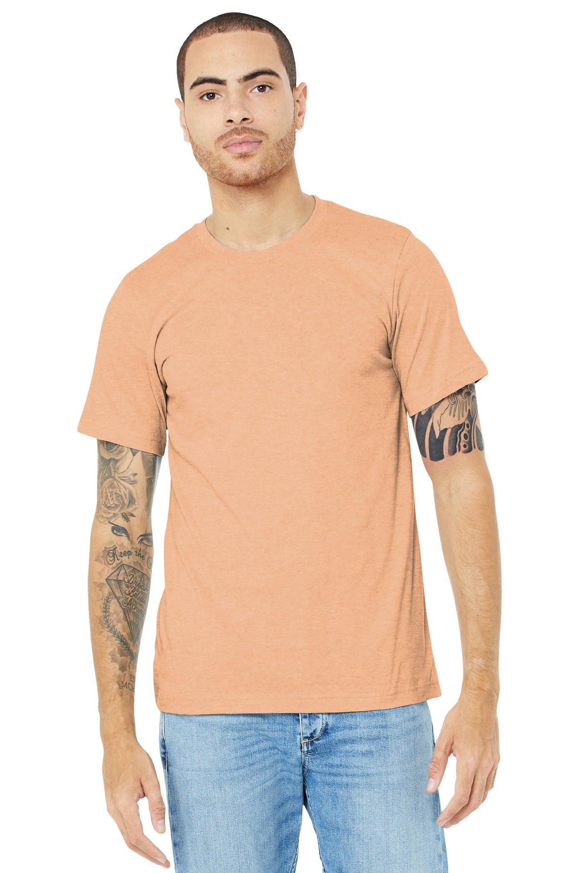 BELLA+CANVAS ® Unisex Heather CVC Short Sleeve Tee BC3001CVC