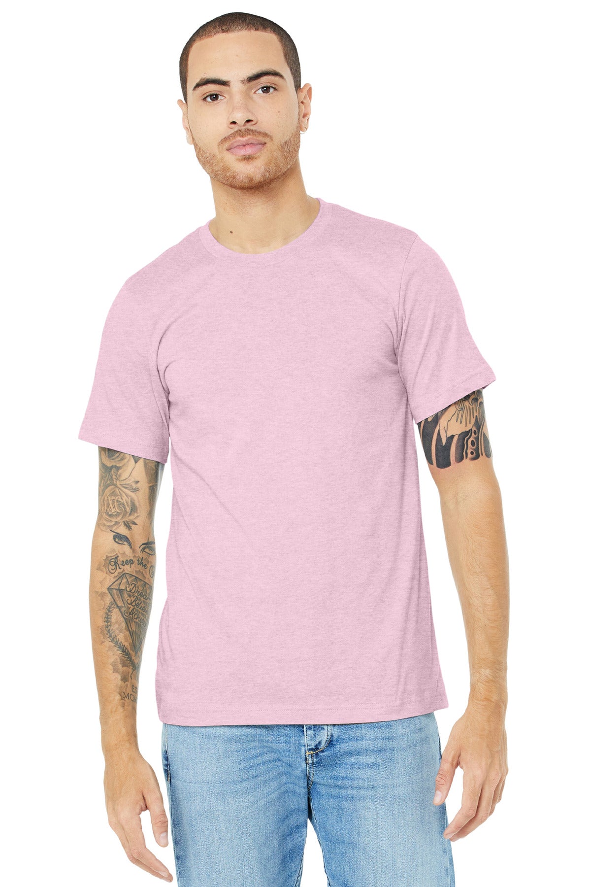 BELLA+CANVAS ® Unisex Heather CVC Short Sleeve Tee BC3001CVC
