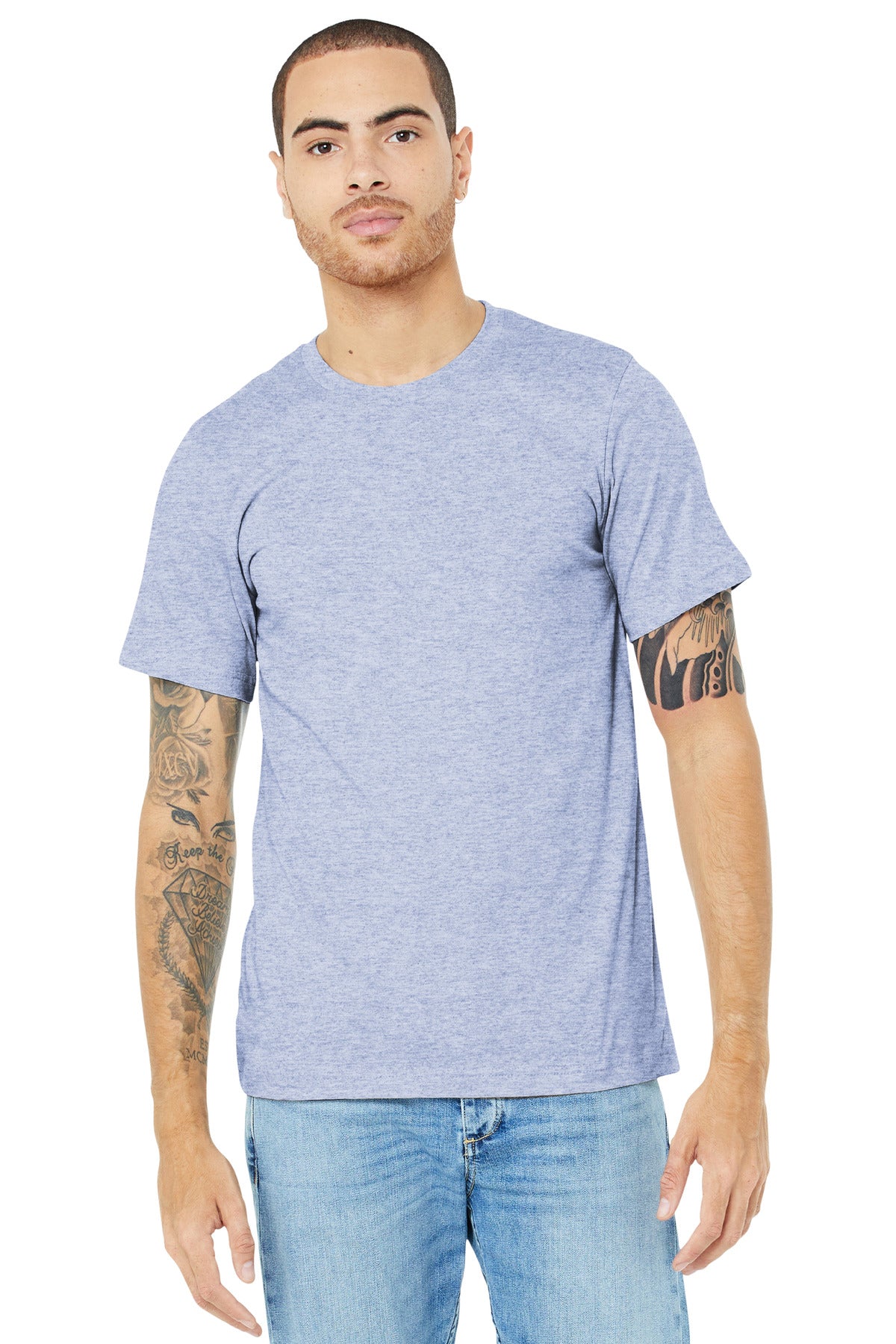 BELLA+CANVAS ® Unisex Heather CVC Short Sleeve Tee BC3001CVC