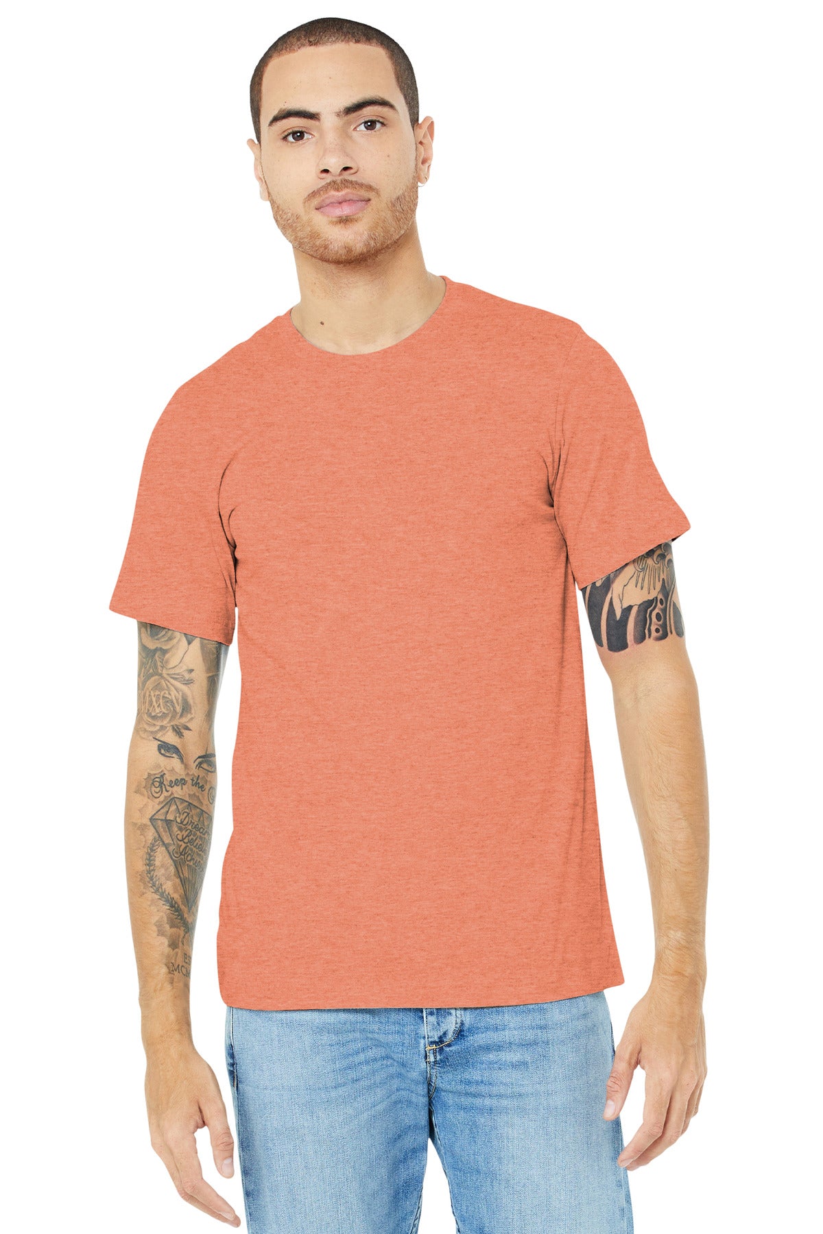 BELLA+CANVAS ® Unisex Heather CVC Short Sleeve Tee BC3001CVC