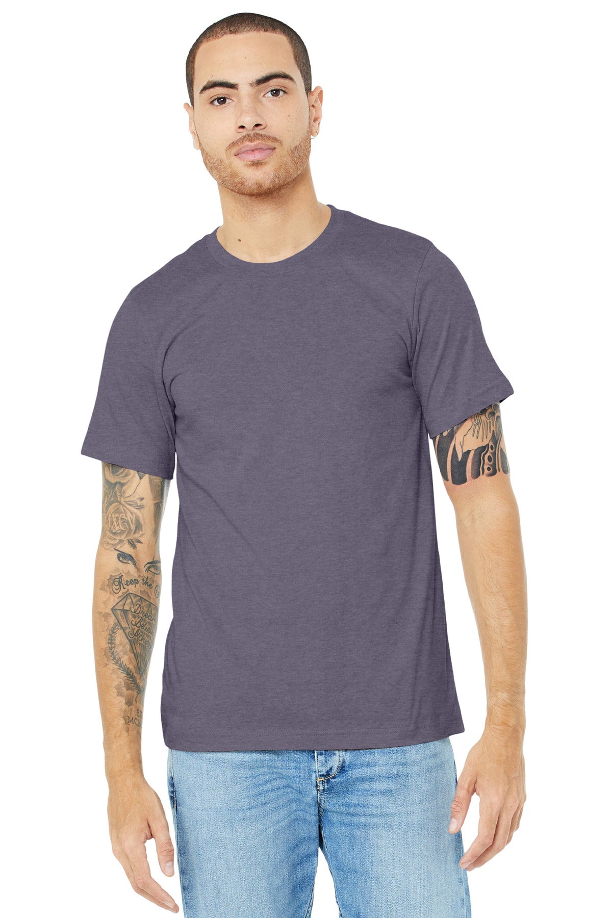 BELLA+CANVAS ® Unisex Heather CVC Short Sleeve Tee BC3001CVC
