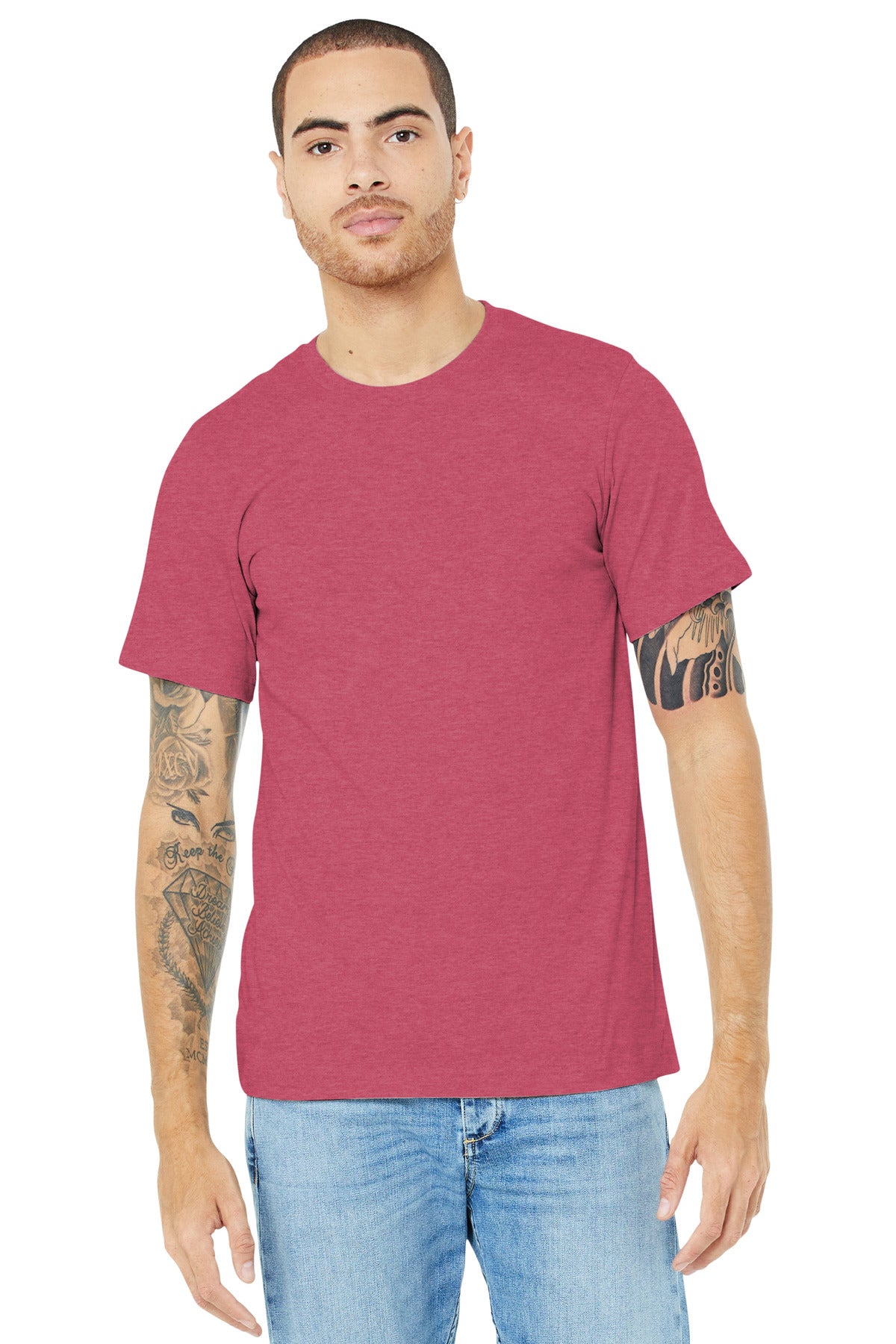 BELLA+CANVAS ® Unisex Heather CVC Short Sleeve Tee BC3001CVC