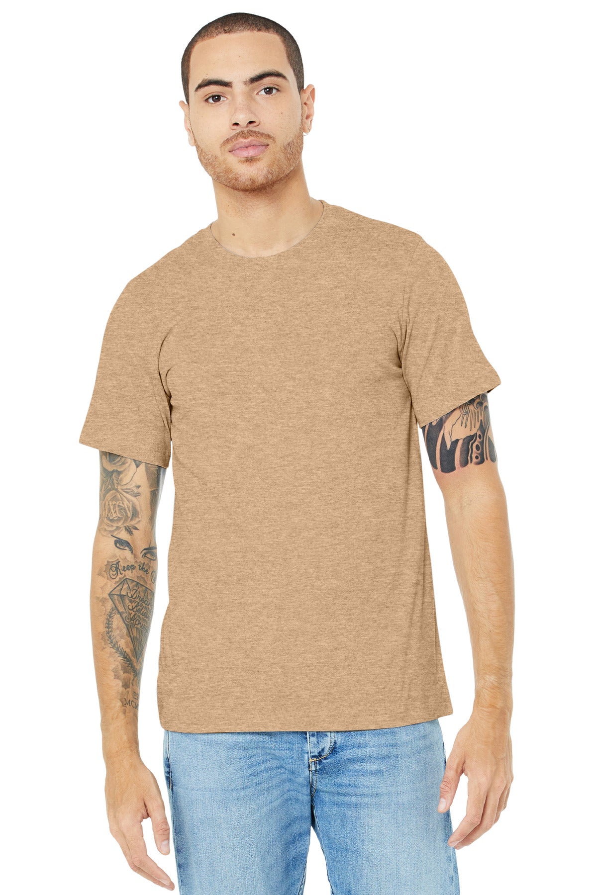 BELLA+CANVAS ® Unisex Heather CVC Short Sleeve Tee BC3001CVC