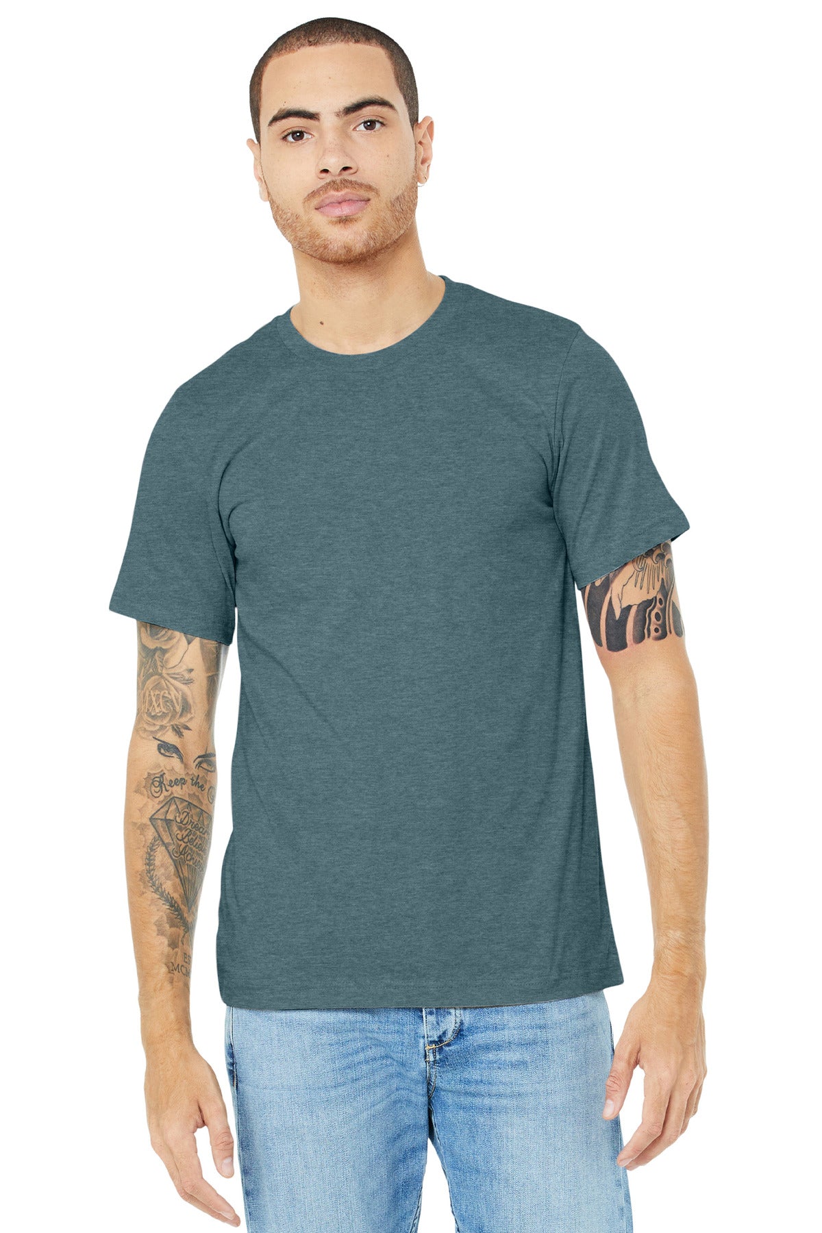 BELLA+CANVAS ® Unisex Heather CVC Short Sleeve Tee BC3001CVC
