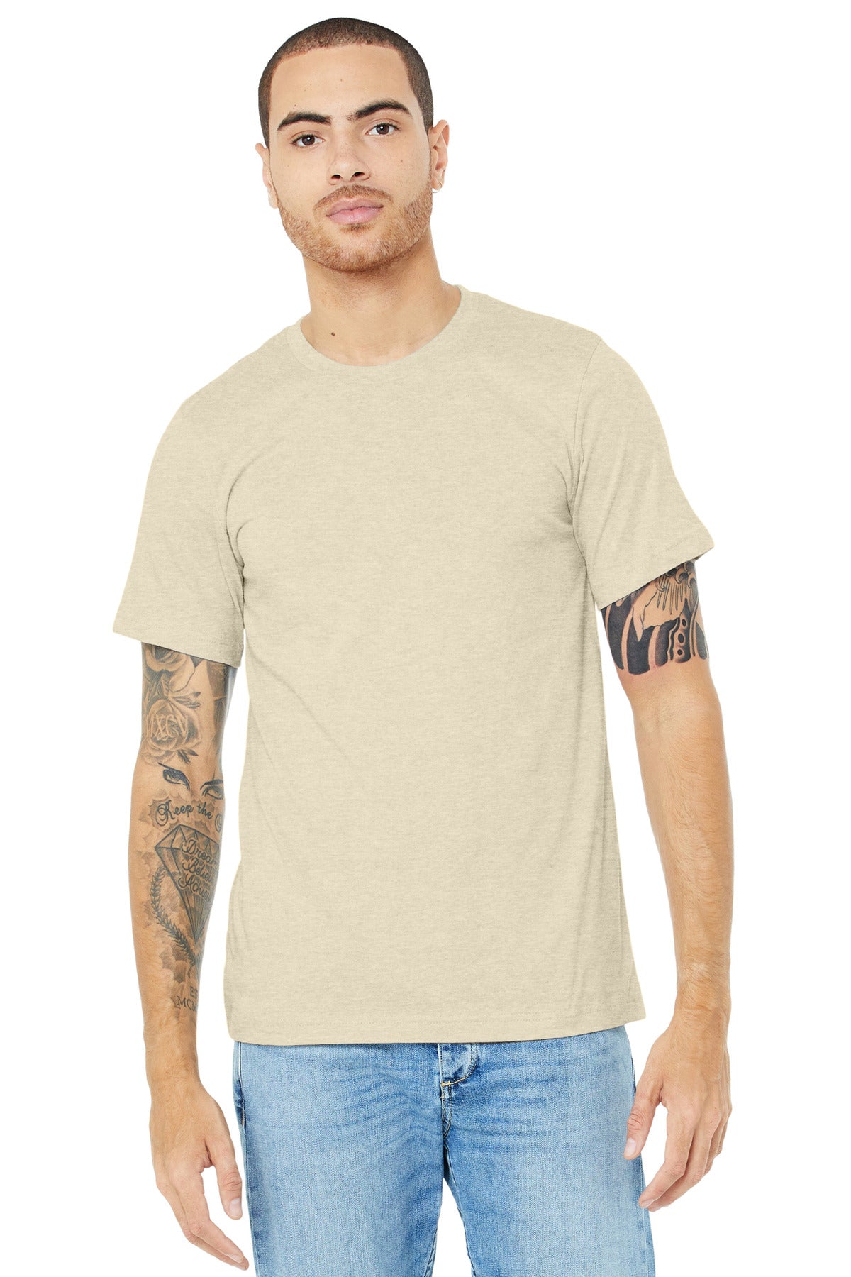 BELLA+CANVAS ® Unisex Heather CVC Short Sleeve Tee BC3001CVC