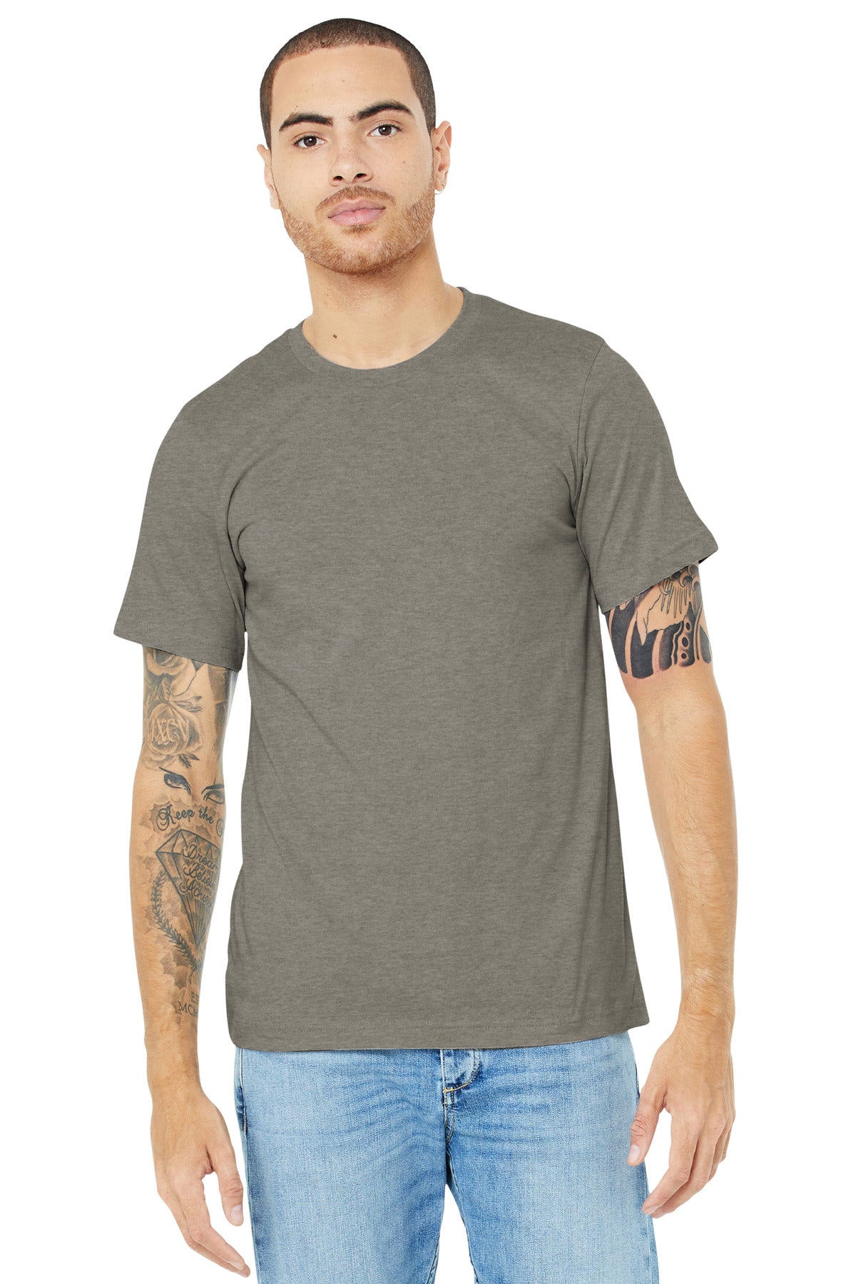 BELLA+CANVAS ® Unisex Heather CVC Short Sleeve Tee BC3001CVC