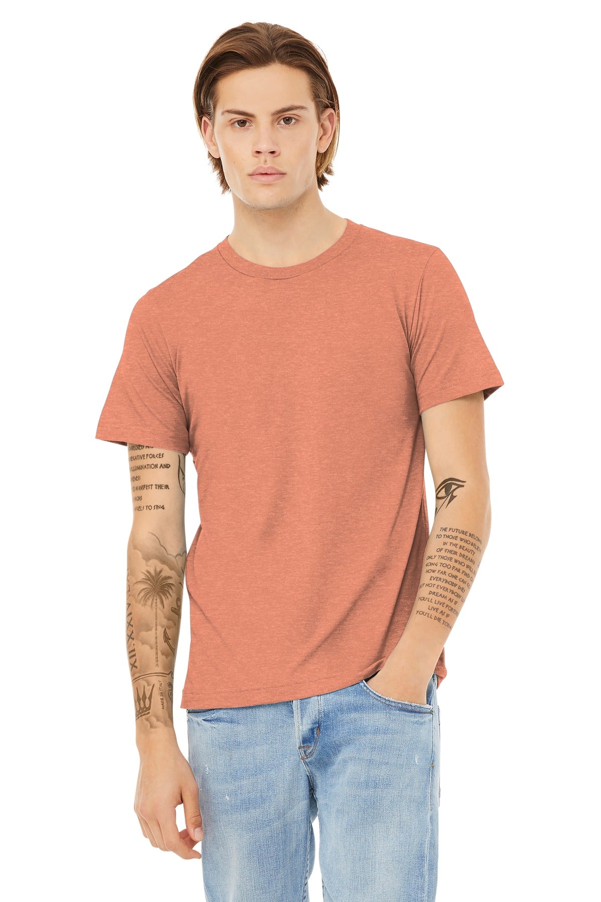 BELLA+CANVAS ® Unisex Heather CVC Short Sleeve Tee BC3001CVC