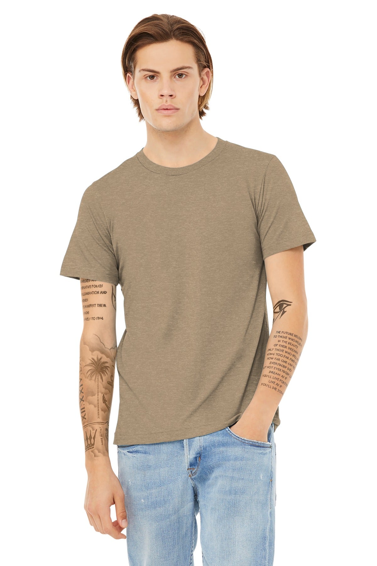 BELLA+CANVAS ® Unisex Heather CVC Short Sleeve Tee BC3001CVC