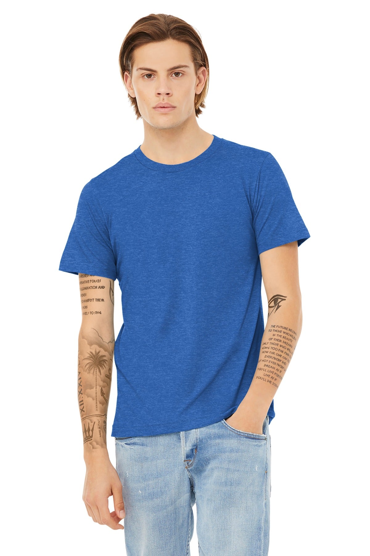 BELLA+CANVAS ® Unisex Heather CVC Short Sleeve Tee BC3001CVC