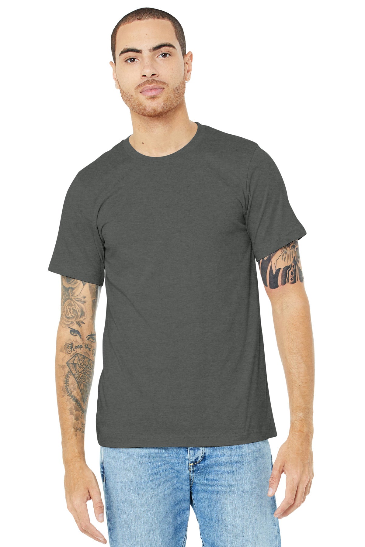 BELLA+CANVAS ® Unisex Heather CVC Short Sleeve Tee BC3001CVC