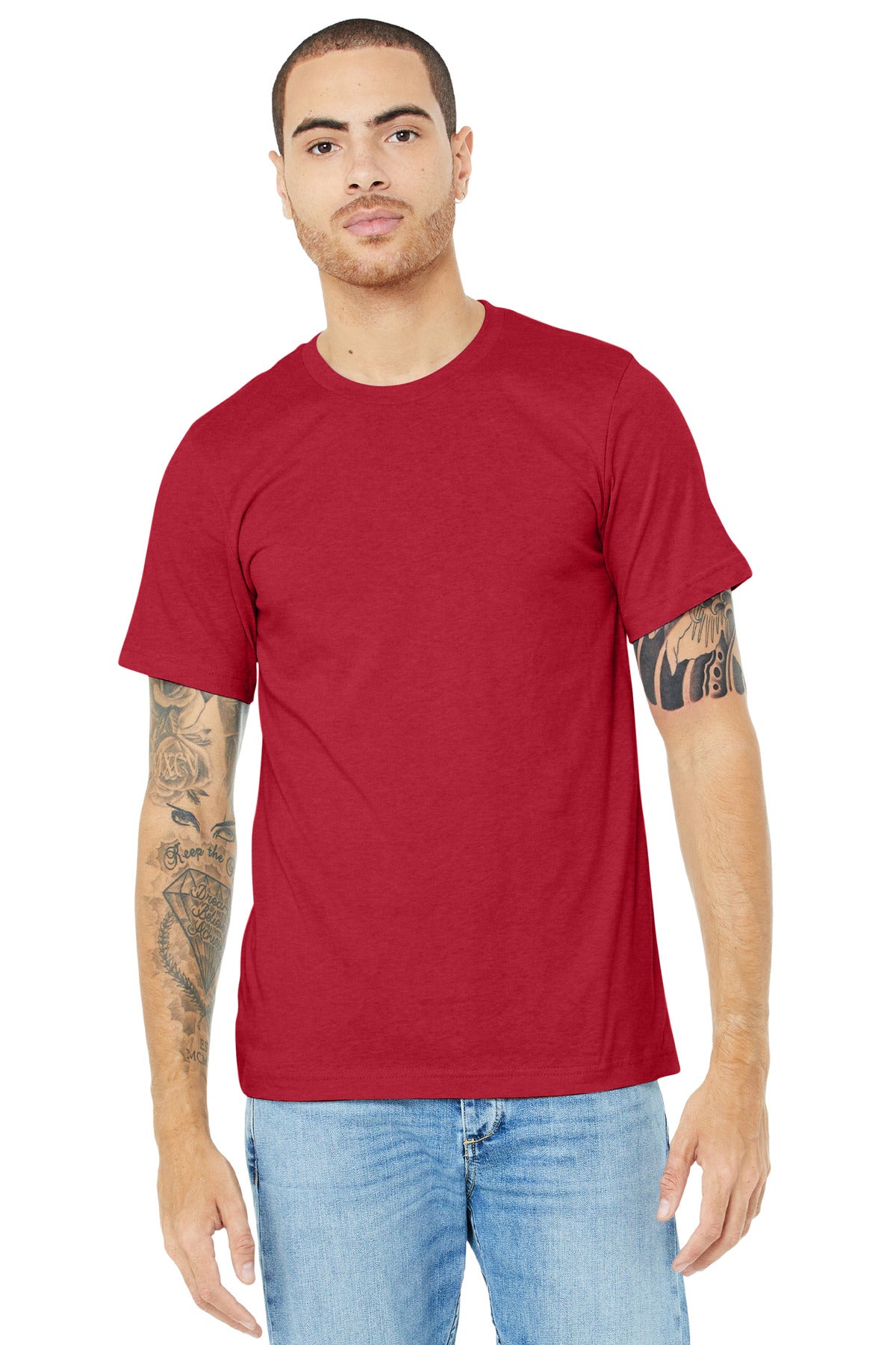 BELLA+CANVAS ® Unisex Heather CVC Short Sleeve Tee BC3001CVC