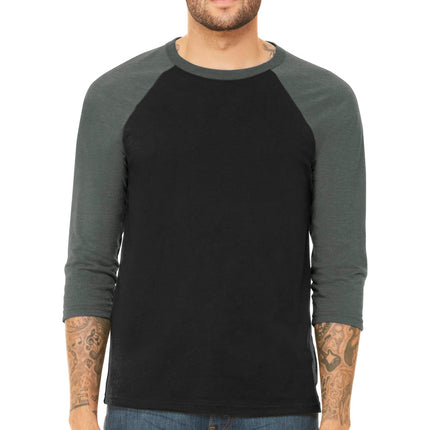 BELLA+CANVAS  ®  Unisex 3/4-Sleeve Baseball Tee. BC3200