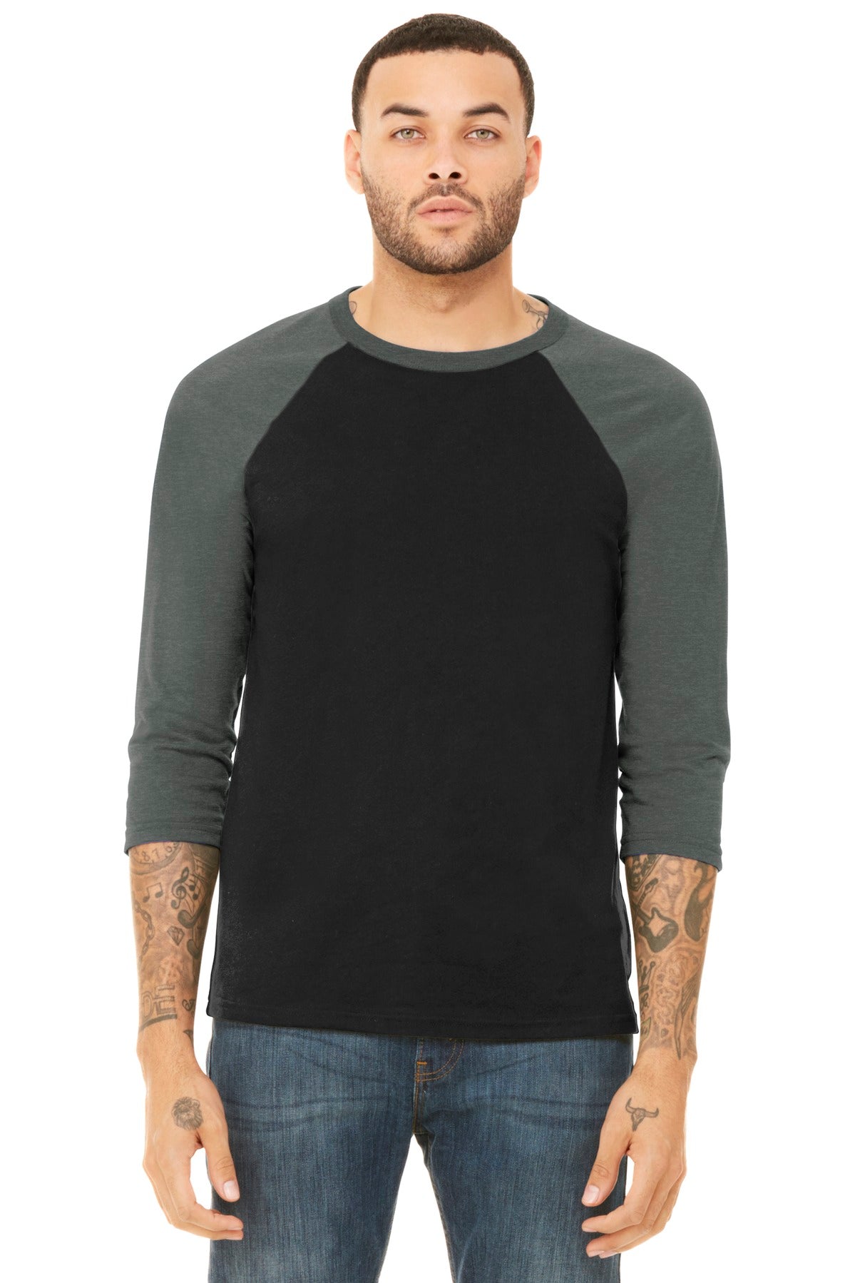 BELLA+CANVAS ® Unisex 3/4-Sleeve Baseball Tee BC3200