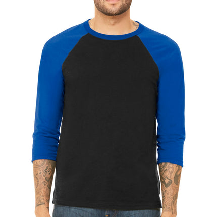 BELLA+CANVAS  ®  Unisex 3/4-Sleeve Baseball Tee. BC3200