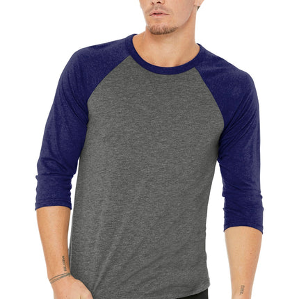 BELLA+CANVAS  ®  Unisex 3/4-Sleeve Baseball Tee. BC3200