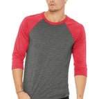 Grey/ Red Triblend / XS