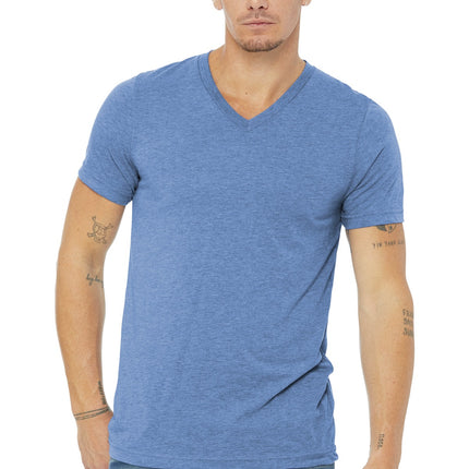 BELLA+CANVAS  ® Unisex Triblend Short Sleeve V-Neck Te. BC3415