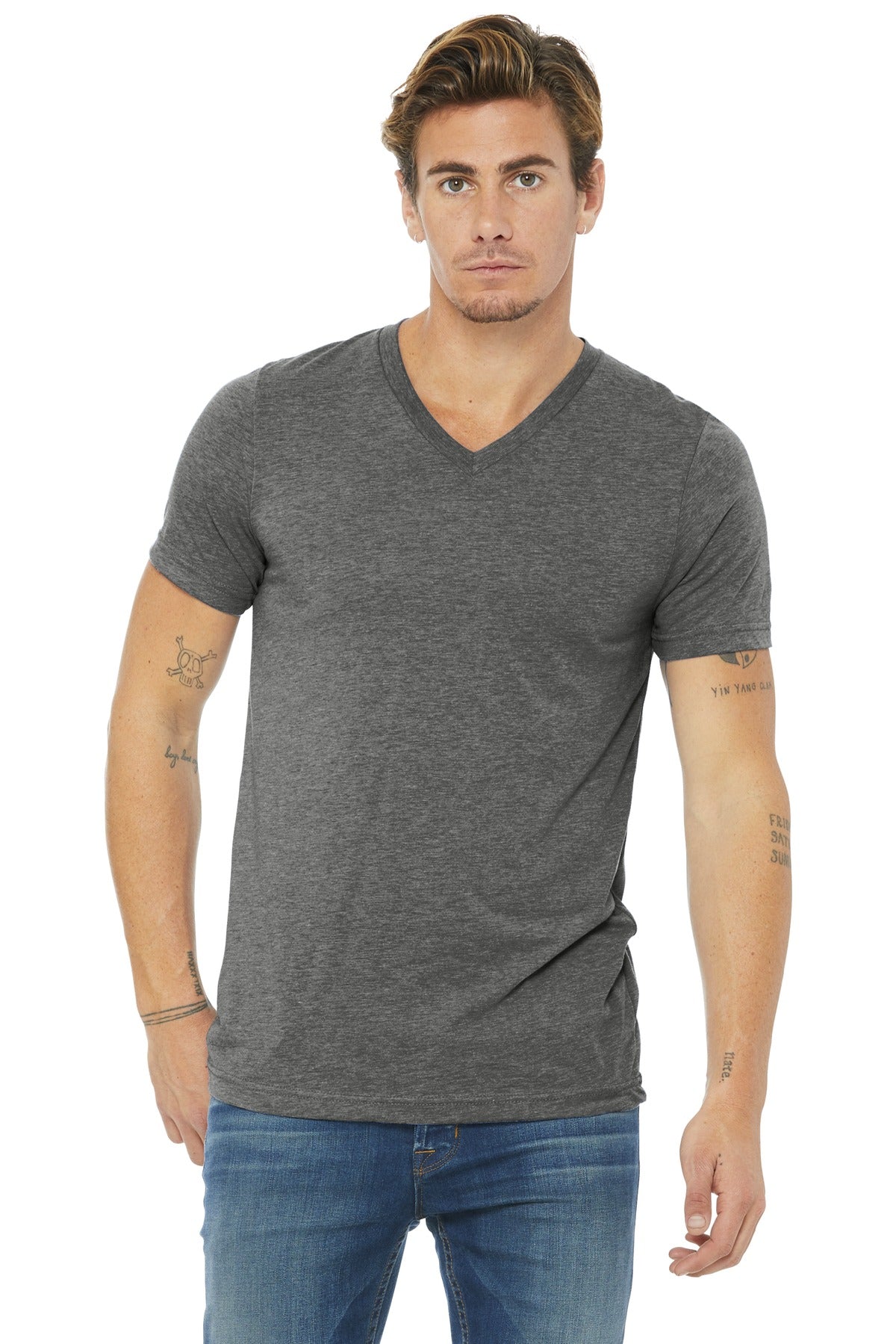 BELLA+CANVAS ® Unisex Triblend Short Sleeve V-Neck Te BC3415