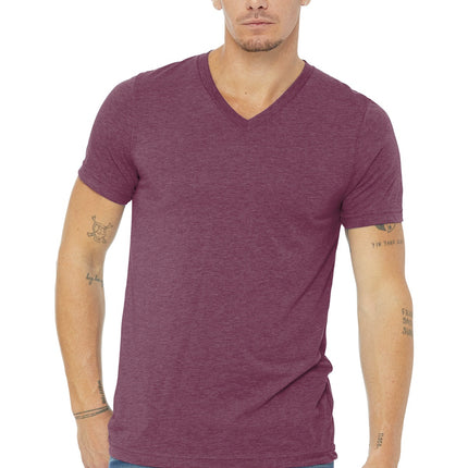 BELLA+CANVAS  ® Unisex Triblend Short Sleeve V-Neck Te. BC3415