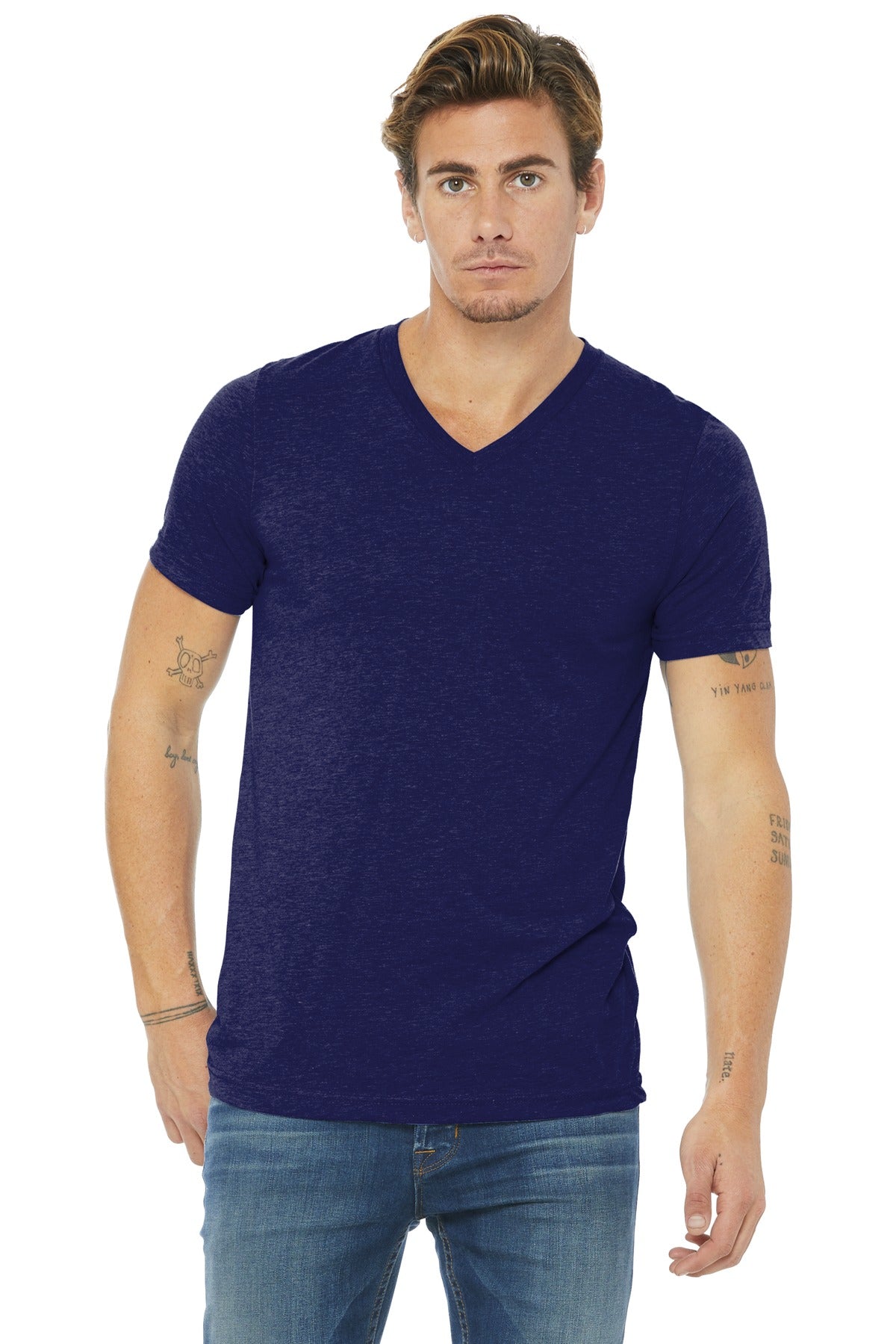 BELLA+CANVAS ® Unisex Triblend Short Sleeve V-Neck Te BC3415