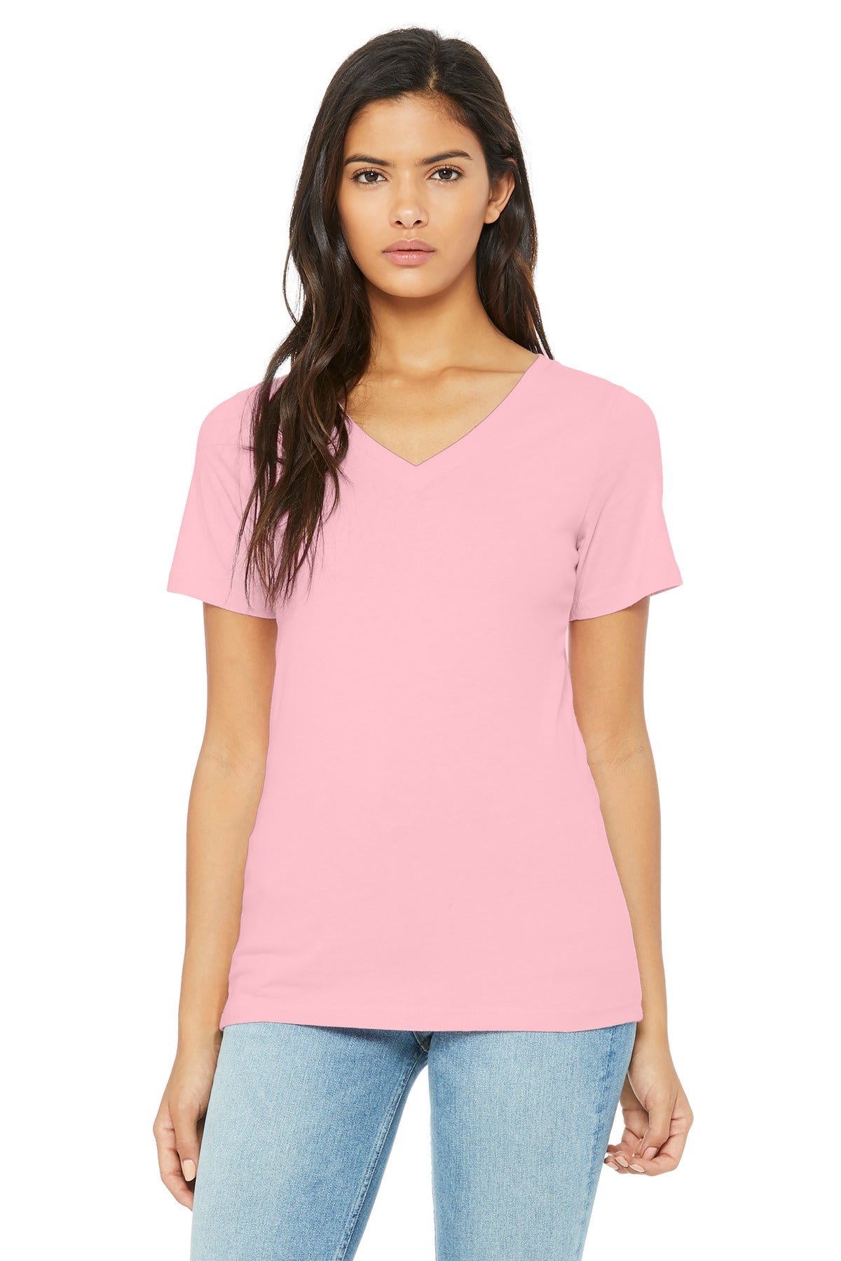 BELLA+CANVAS ® Women's Relaxed Jersey Short Sleeve V-Neck Tee BC6405