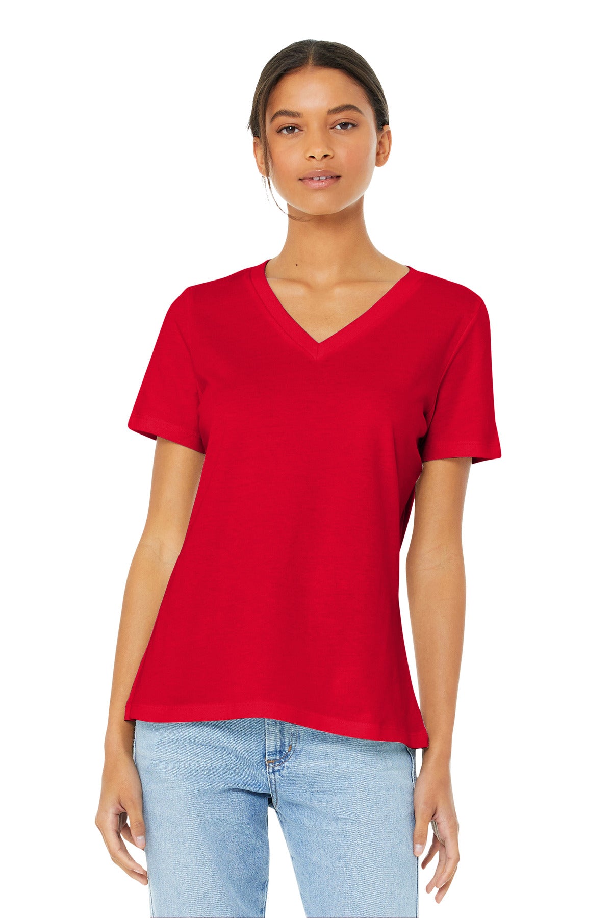 BELLA+CANVAS ® Women's Relaxed Jersey Short Sleeve V-Neck Tee BC6405