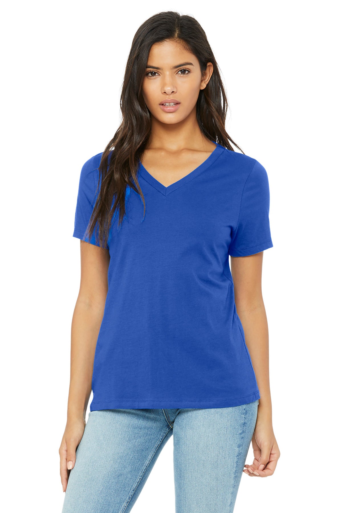 BELLA+CANVAS ® Women's Relaxed Jersey Short Sleeve V-Neck Tee BC6405