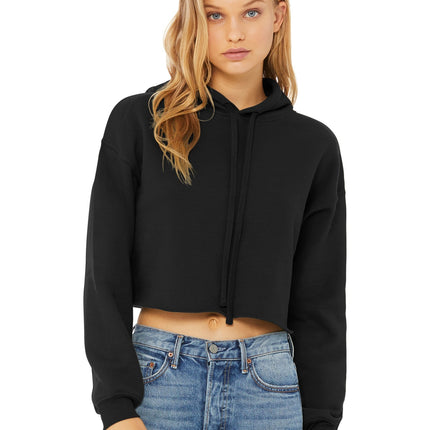 BELLA+CANVAS  ® Women's Sponge Fleece Cropped Fleece Hoodie. BC7502
