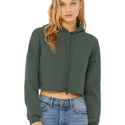 BELLA+CANVAS  ® Women's Sponge Fleece Cropped Fleece Hoodie. BC7502
