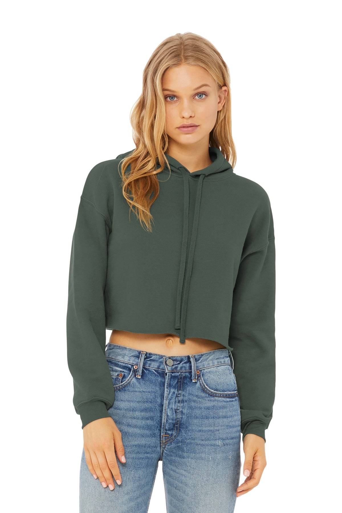 BELLA+CANVAS ® Women's Sponge Fleece Cropped Fleece Hoodie BC7502