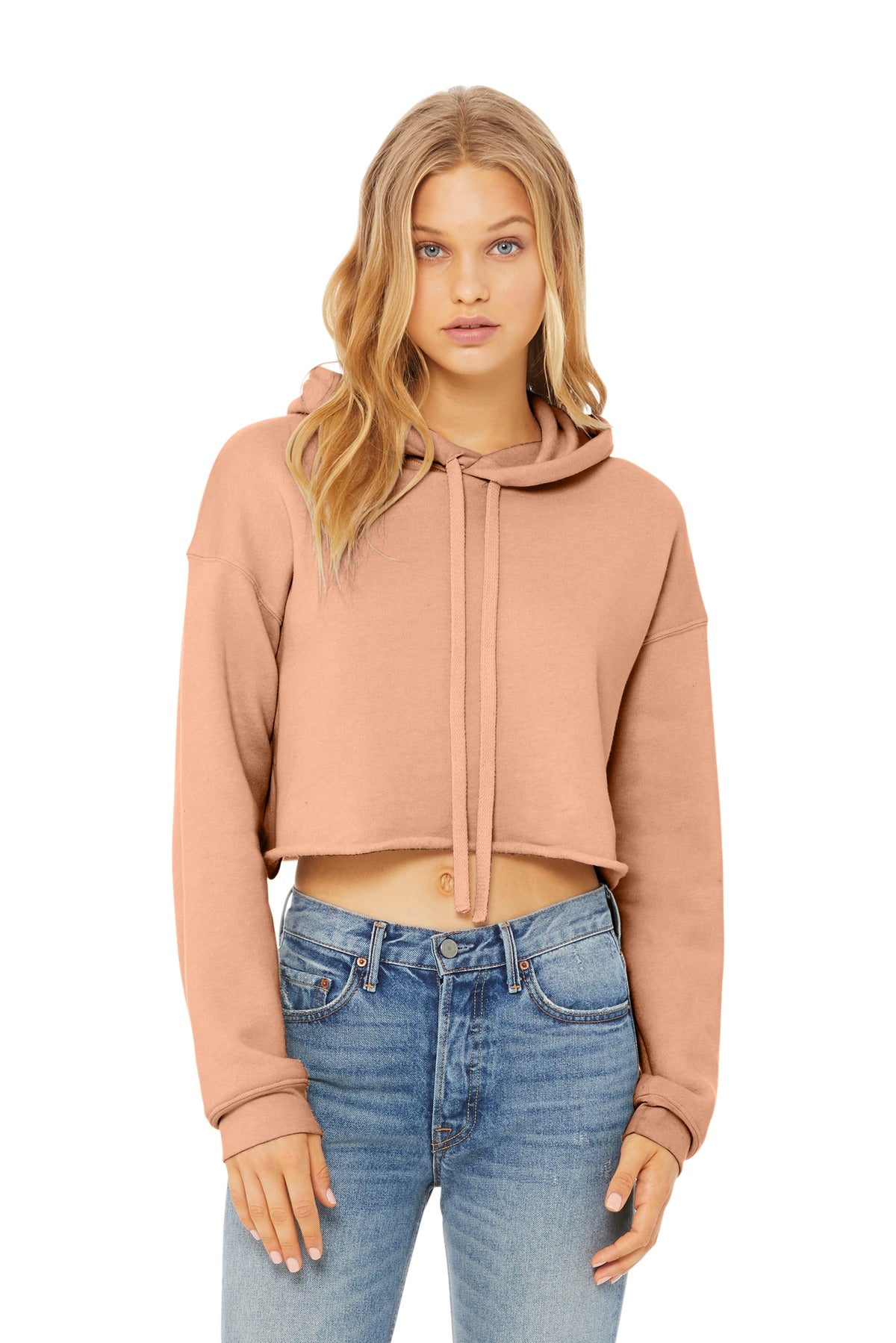 BELLA+CANVAS ® Women's Sponge Fleece Cropped Fleece Hoodie BC7502