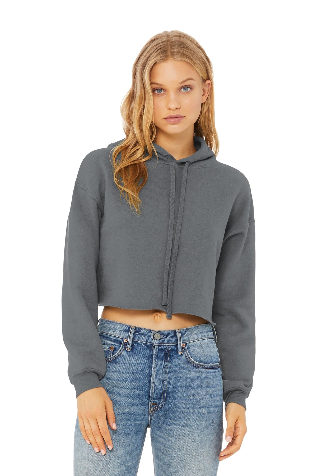 BELLA+CANVAS ® Women's Sponge Fleece Cropped Fleece Hoodie BC7502