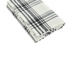 Black/ White Plaid / OSFA