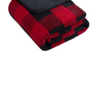 Black/ Red Buffalo Plaid / OSFA